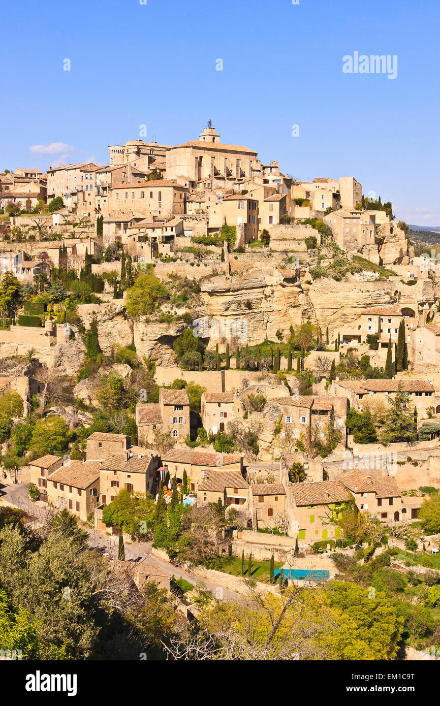 France, Provence, Village of Gordes Stock Photo