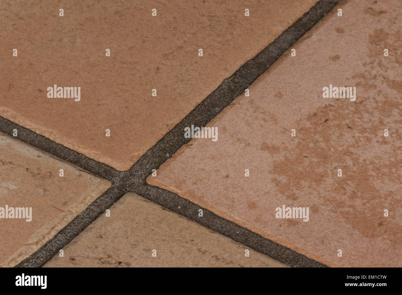 Ceramic tiles and grout Stock Photo
