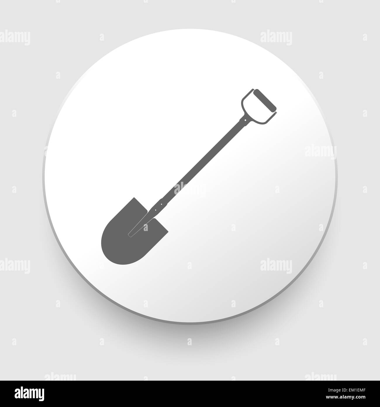 shovel vector icon Stock Photo Alamy