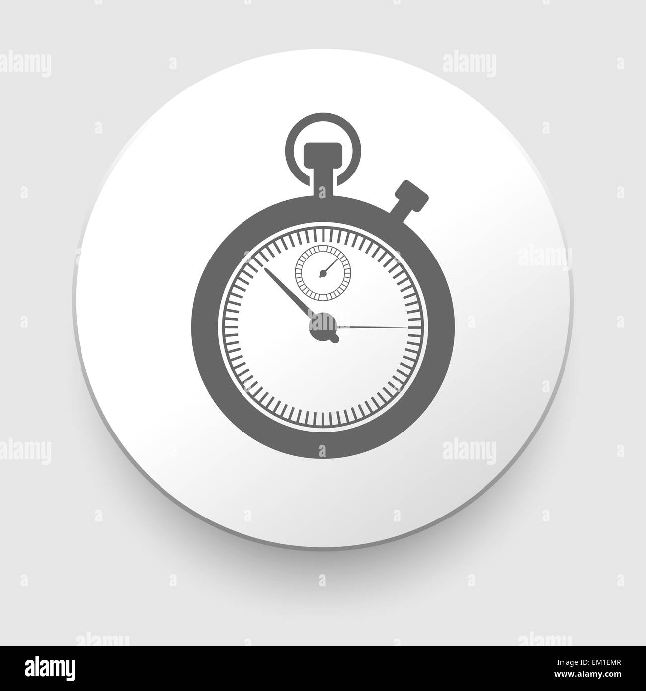 stopwatch web black icon isolated Stock Photo Alamy
