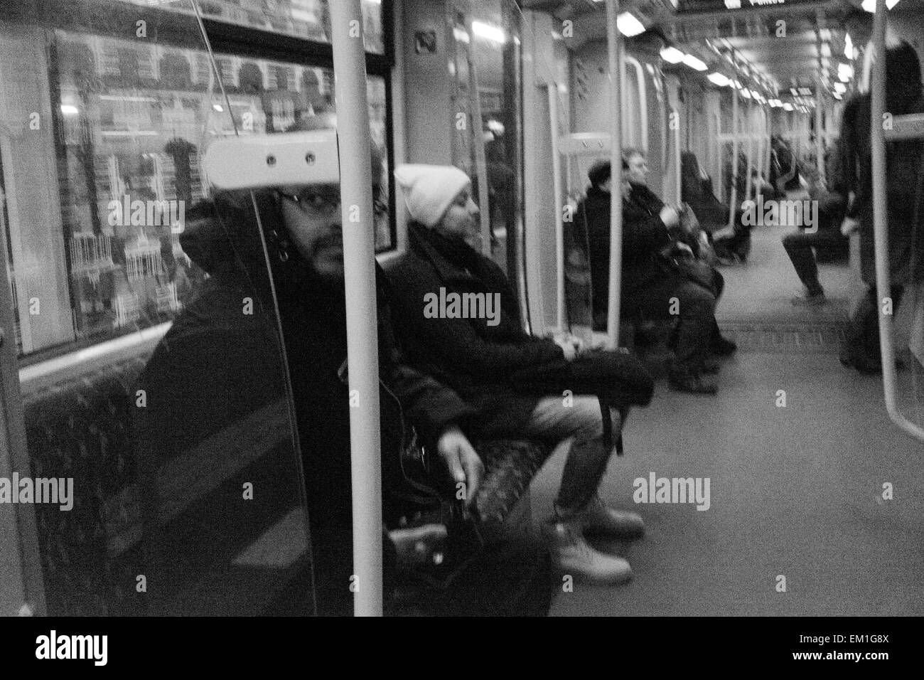 Daily commute in Berline Stock Photo - Alamy