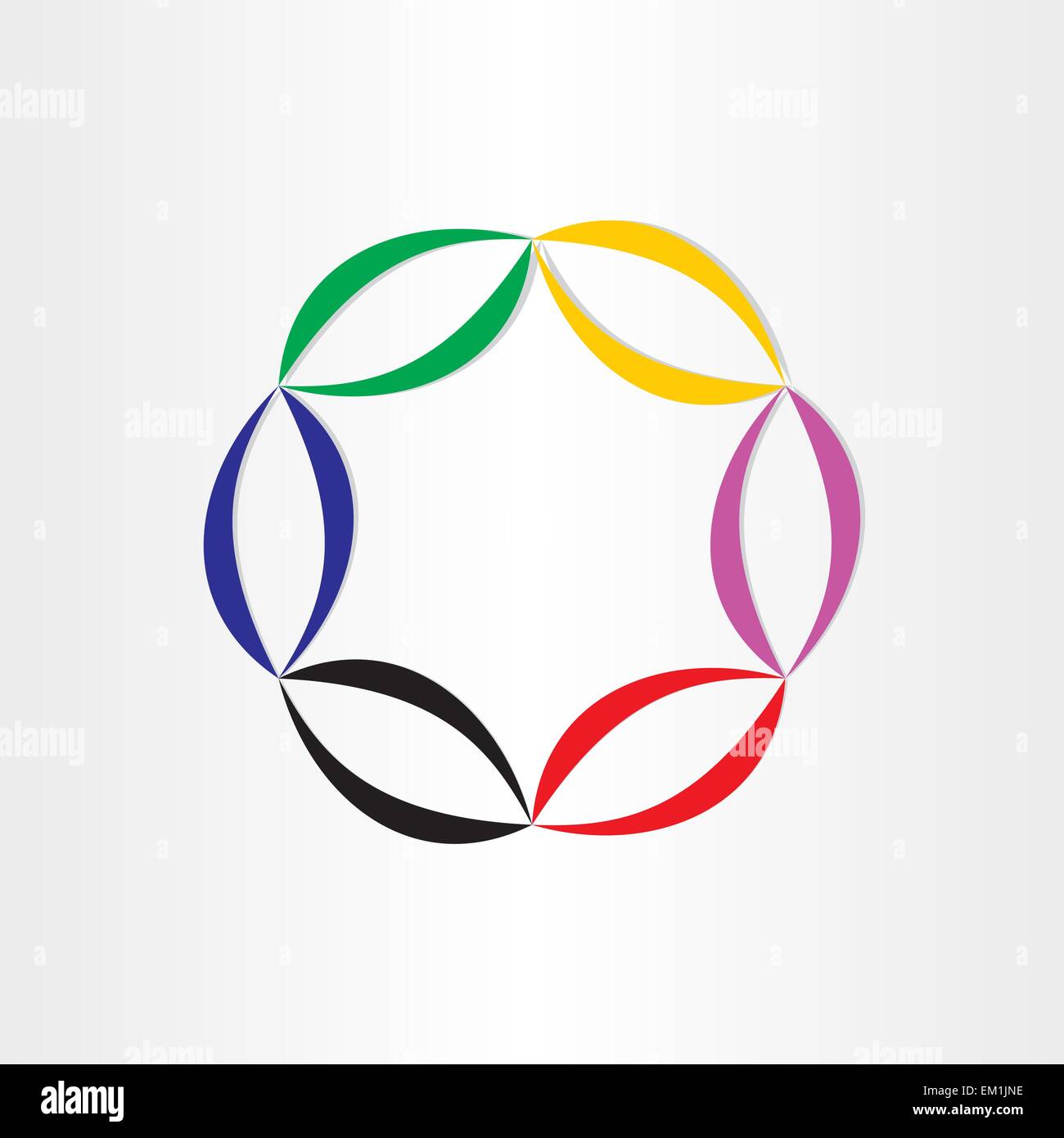 color abstract background circle frame connection technology Stock ...