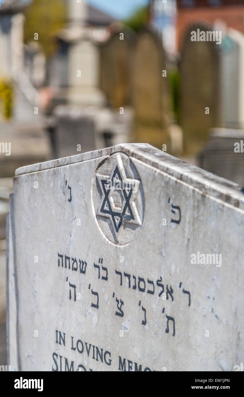 Jewish Gravestone Rocks An image of a Jewish Tombstone or head stone Stock Photo - Alamy