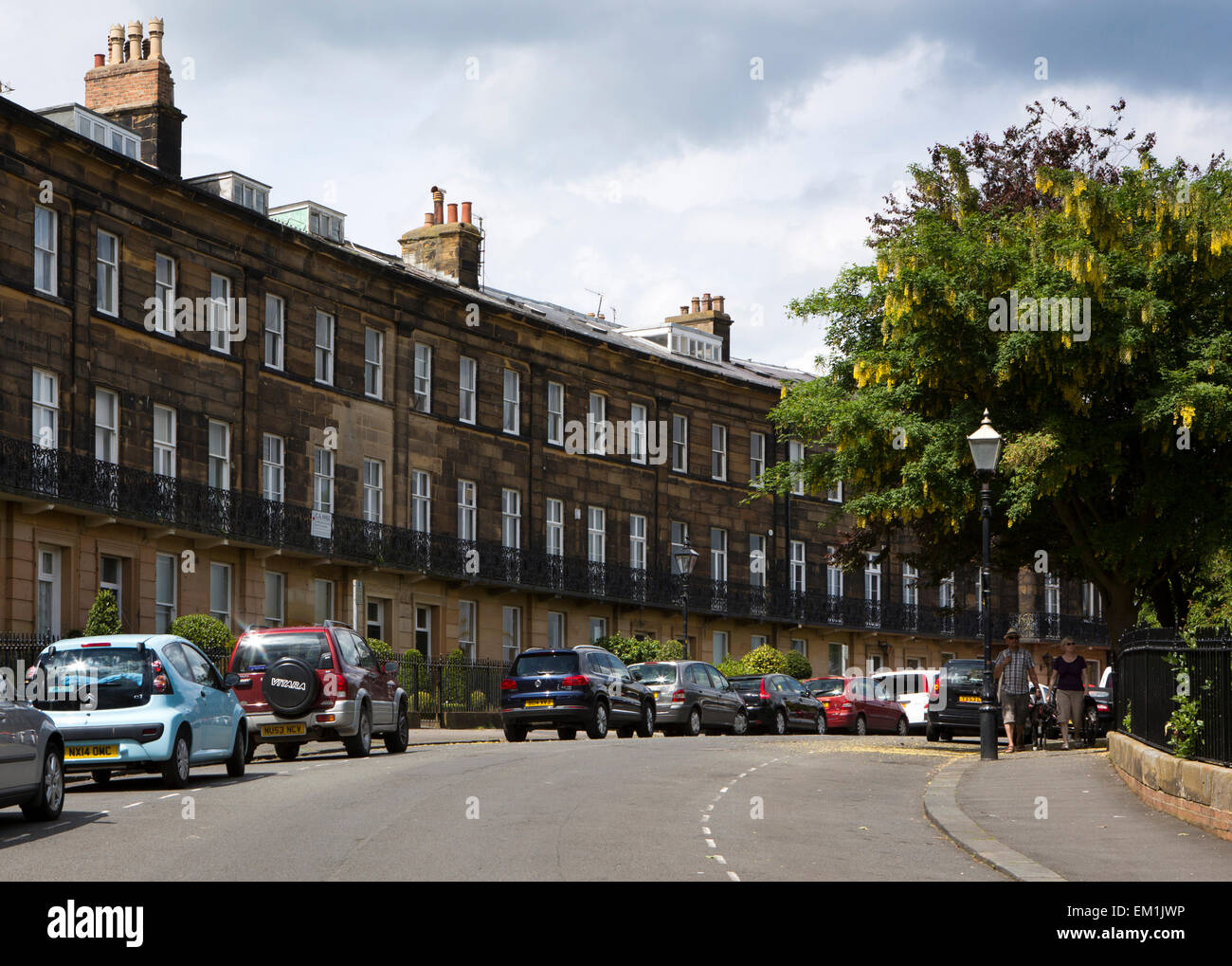 UK, England, Yorkshire, Scarborough, The Crescent, terrace of