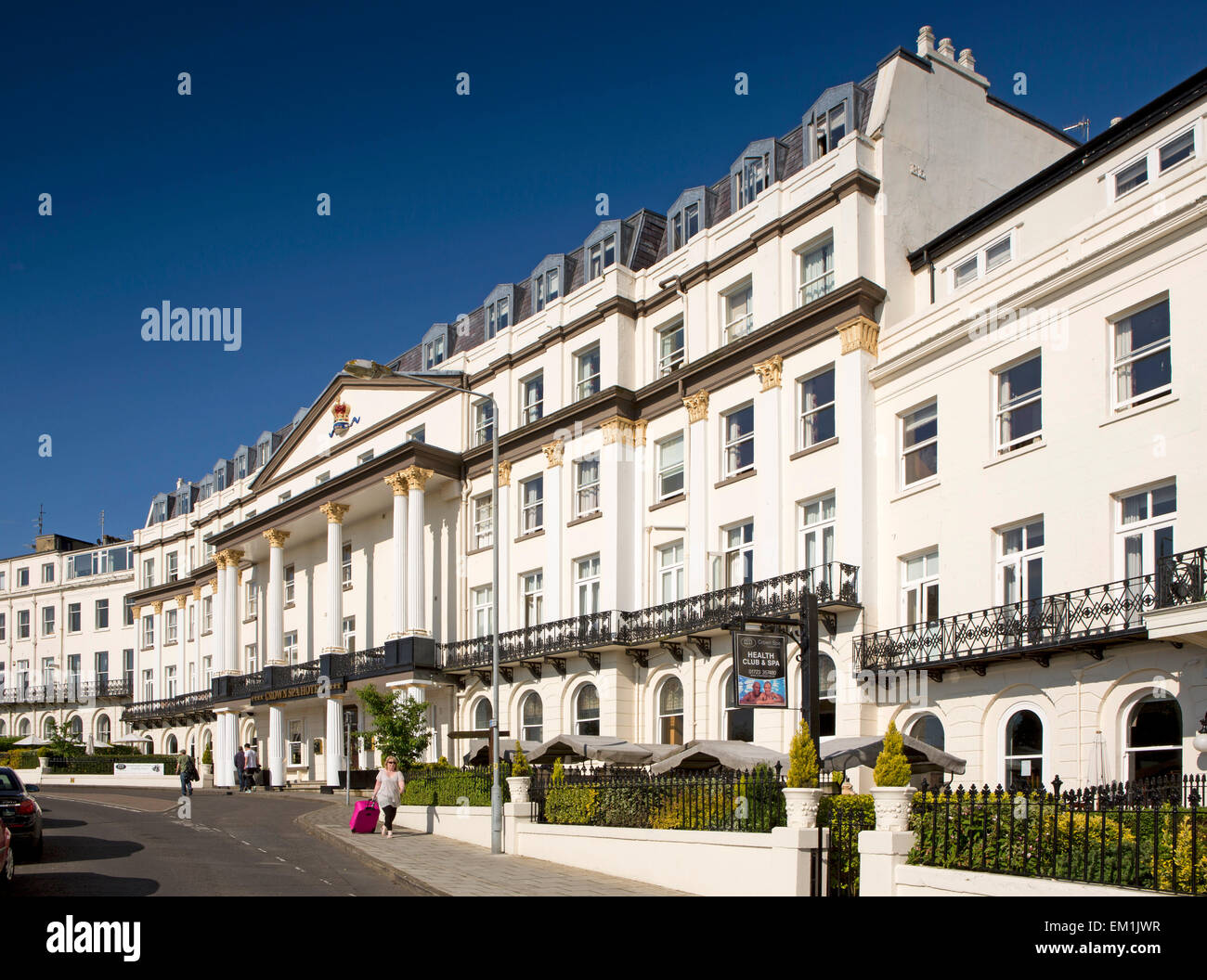 UK, England, Yorkshire, Scarborough, South Cliff, Crown Spa, the towns only 4 star Hotel Stock Photo