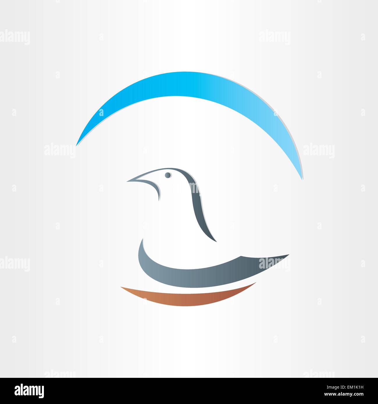 dove freedom symbol abstract design bird peace humanitarian Stock Vector