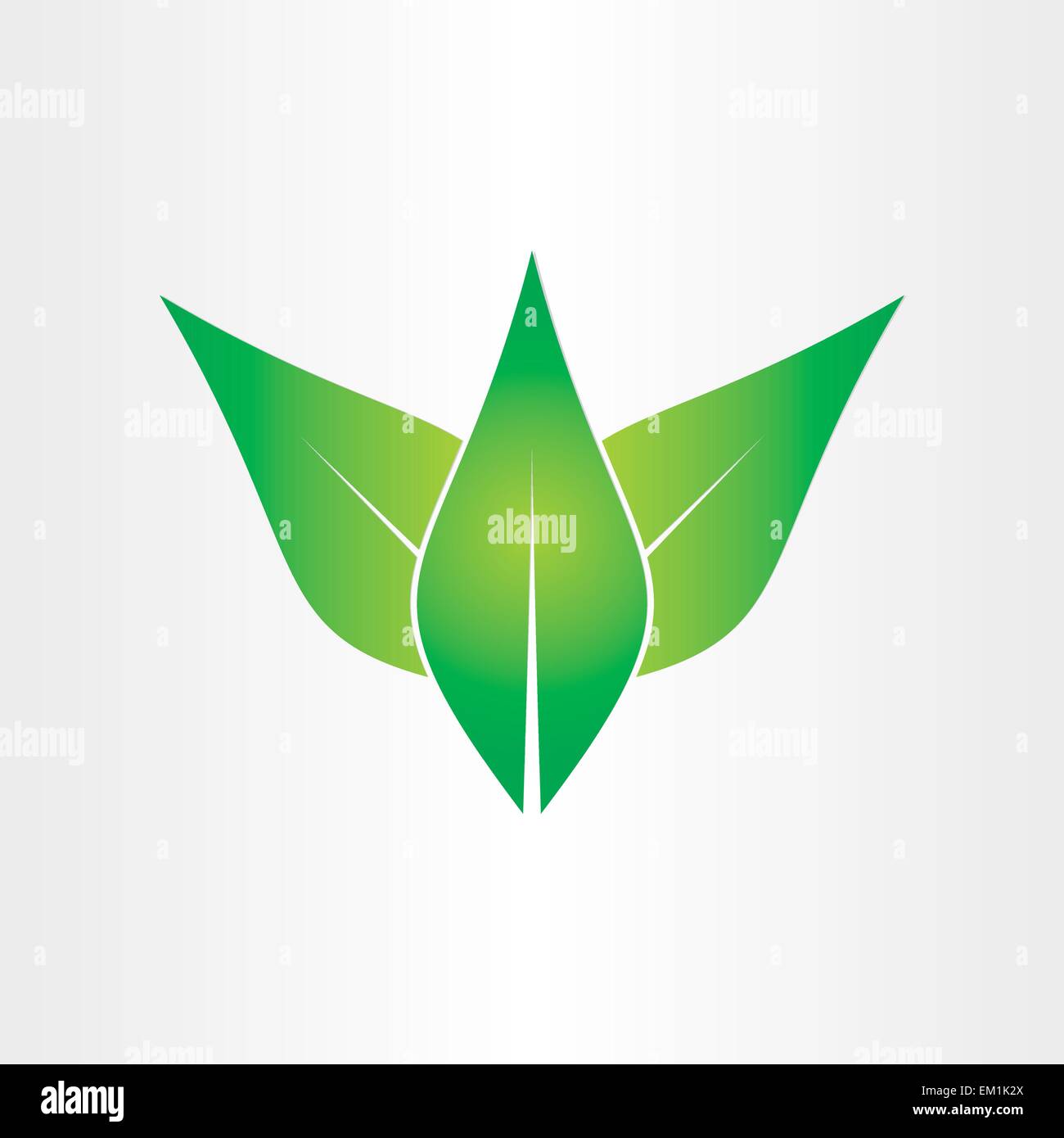 green leaves eco emblem concept icon design Stock Vector Image & Art ...