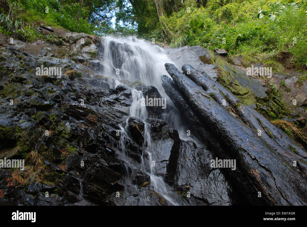 waterfall in El Valle de aton, Panama Stock Photo