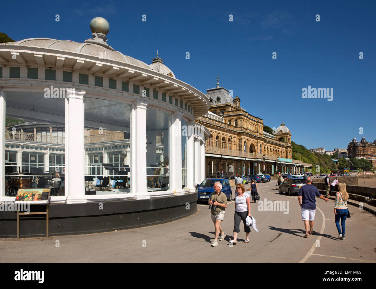 UK, England, Yorkshire, Scarborough, South Sands, The Spa Stock Photo