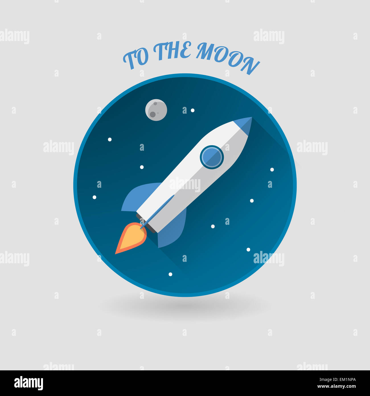 Start Up Concept Space Rocket Modern Flat Design Stock Photo - Alamy