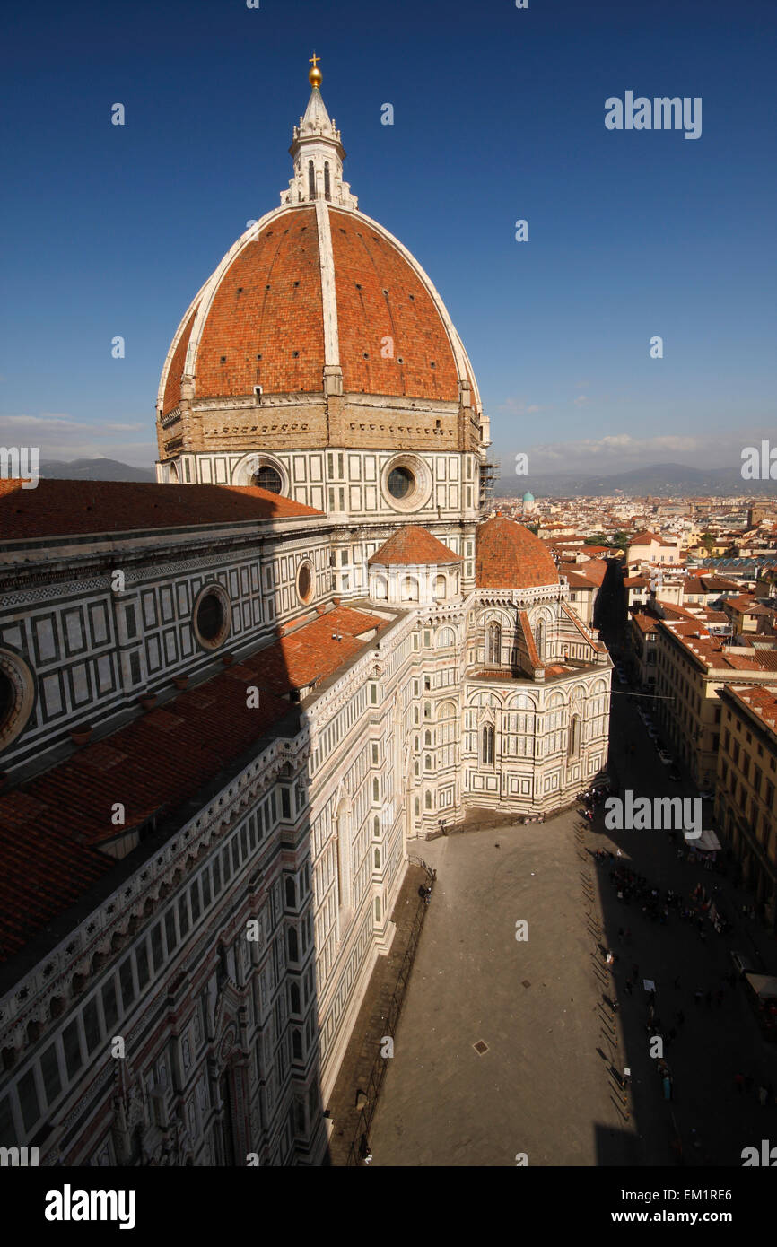 Florence Cathedral Dome; Florence Tuscany Italy Stock Photo