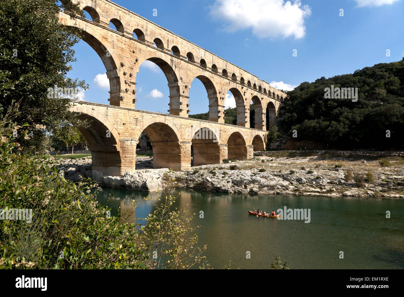 Pont du Gard Roman aqueduct, Provence, France Stock Photo - Alamy