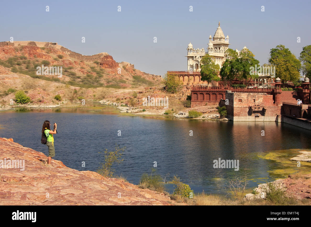 Jaswant Thada Mausoleum, Jodhpur, Rajasthan, India Stock Photo
