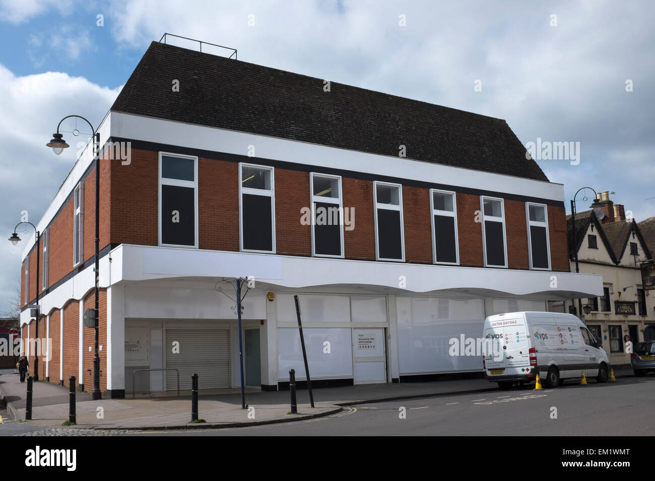 Empty Premises of the former Tesco Store in Devizes Wiltshire Stock Photo