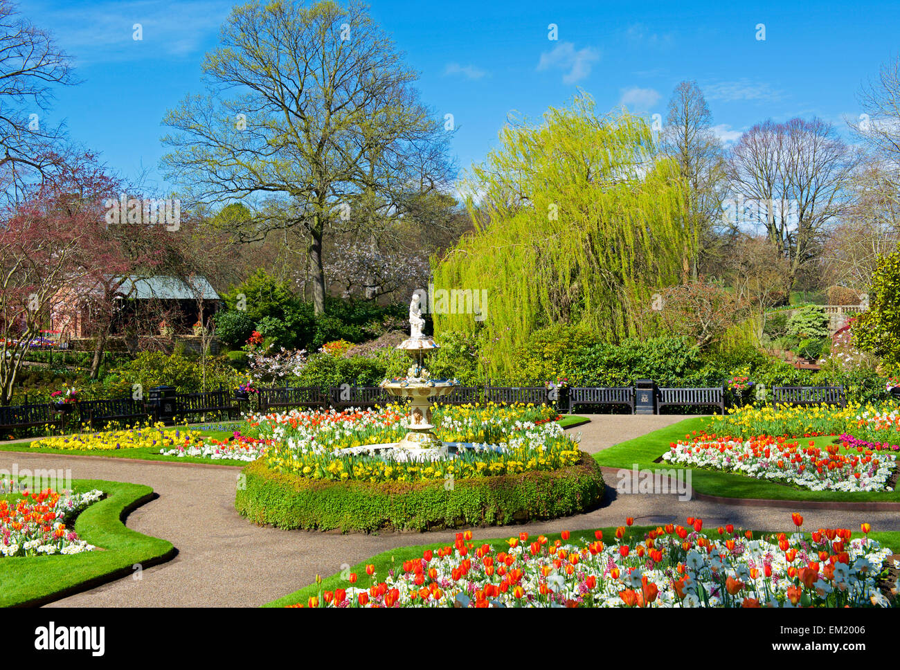 The Dingle Gardens Shrewsbury Shropshire England UK Stock Photo Alamy
