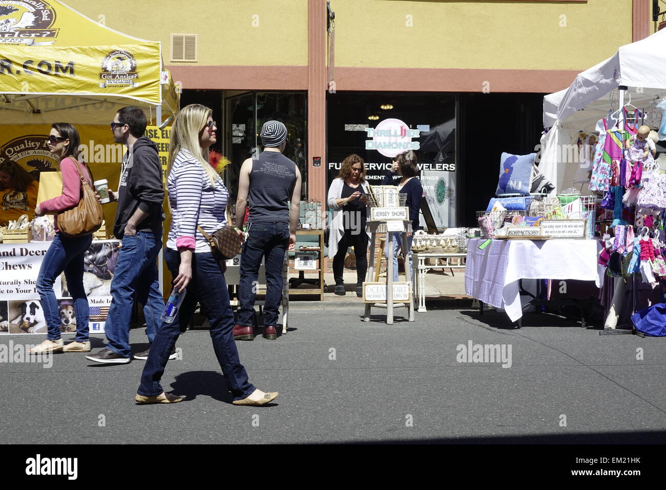 Red Bank, Middlesex County, New Jersey. Street Fair and Music Festival