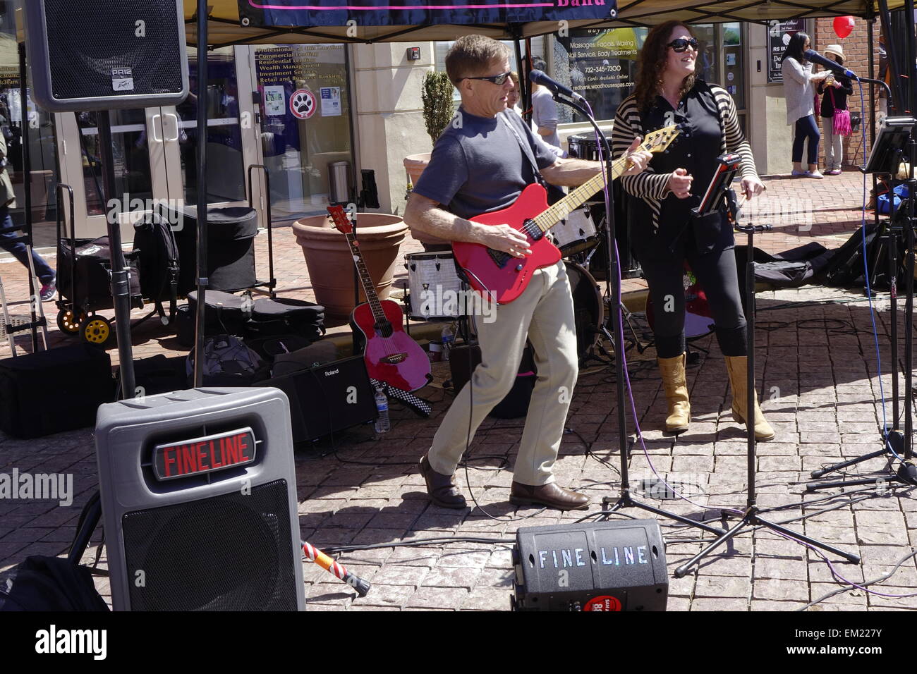 Red Bank, Middlesex County, New Jersey. Street Fair and Music Festival