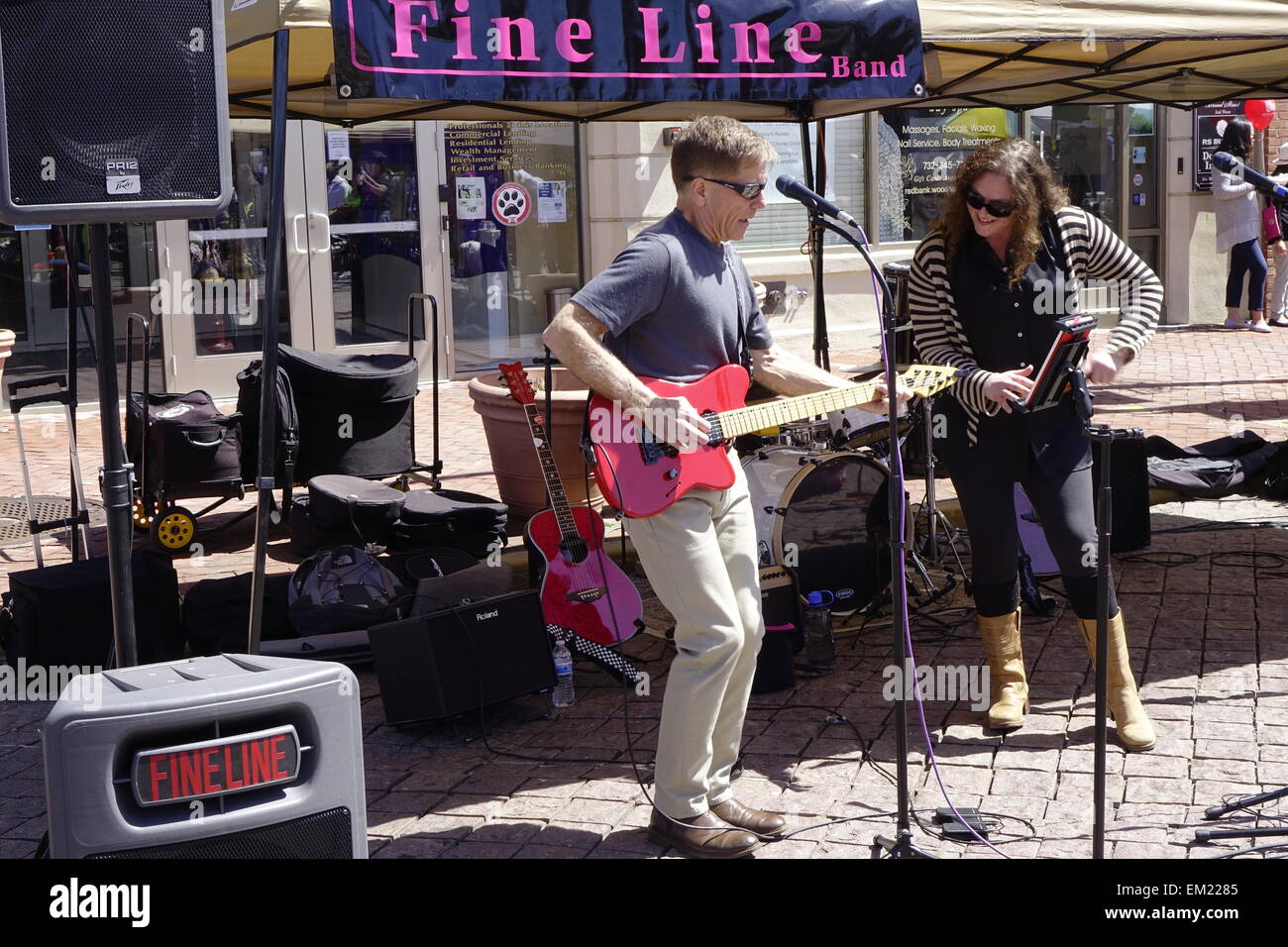 Red Bank, Middlesex County, New Jersey. Street Fair and Music Festival