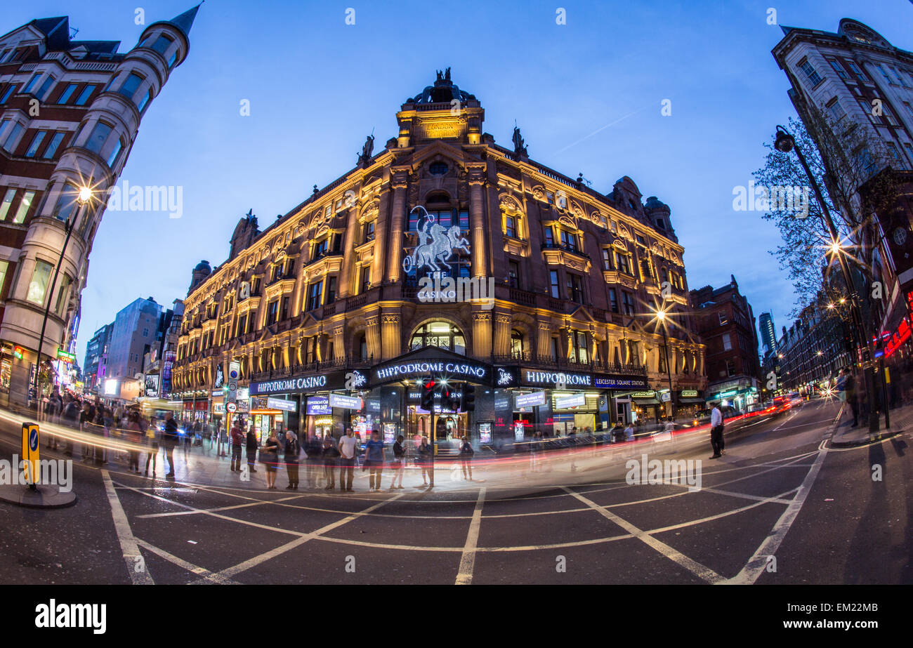 Charing Cross road At night London UK Stock Photo Alamy