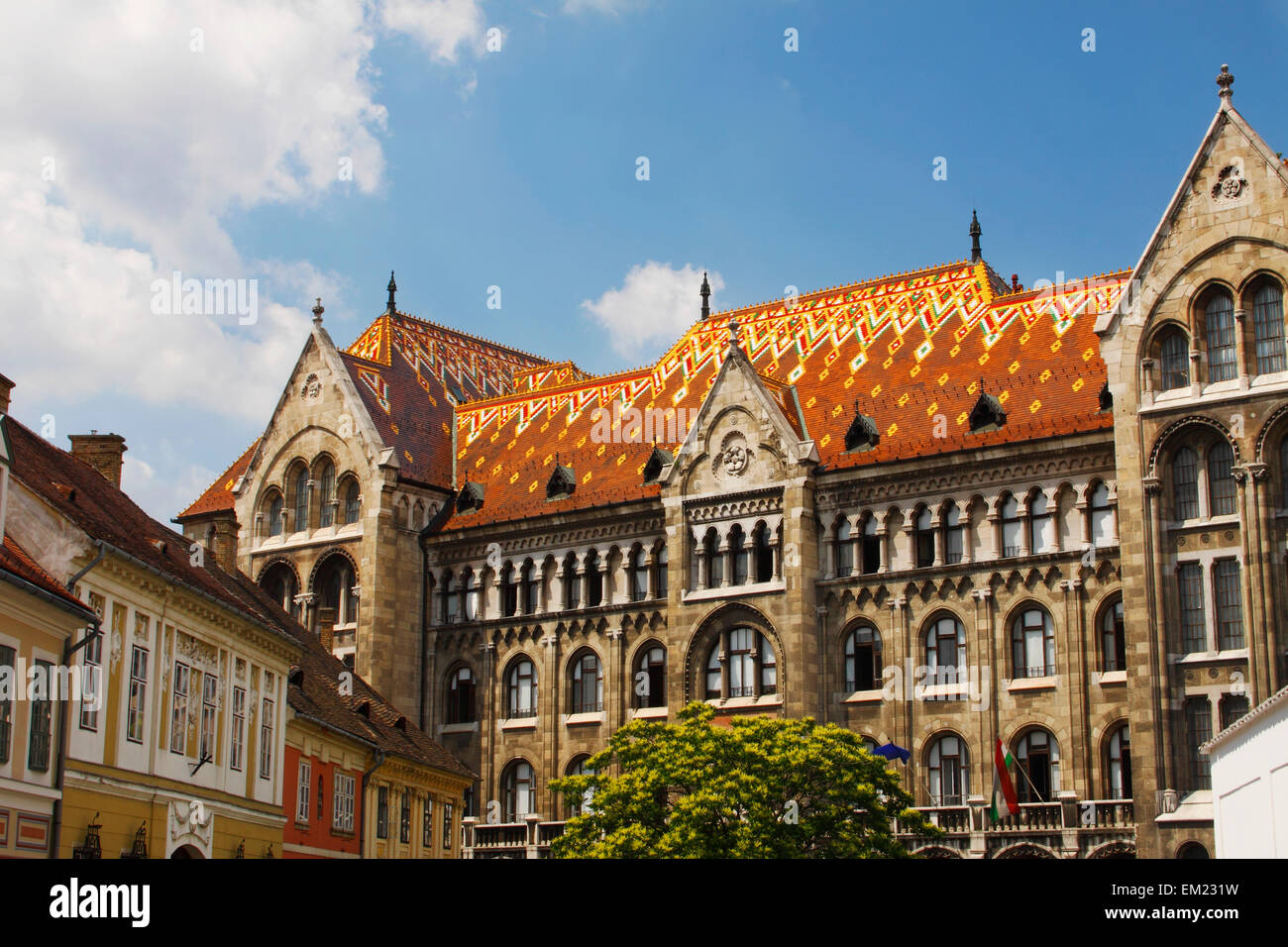 Buildings In The Castle District; Budapest Hungary Stock Photo