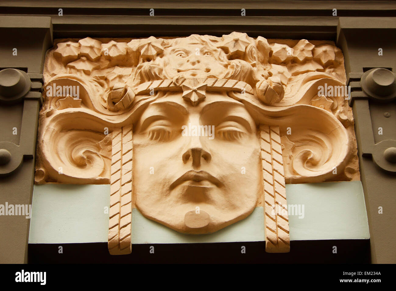 Art Nouveau Architecture; Riga Latvia Stock Photo