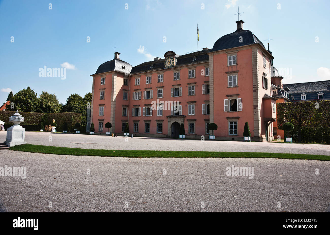 Schloss Schwetzingen Palace Side Entrance; Schwetzingen Baden-Wurtenburg Germany Stock Photo