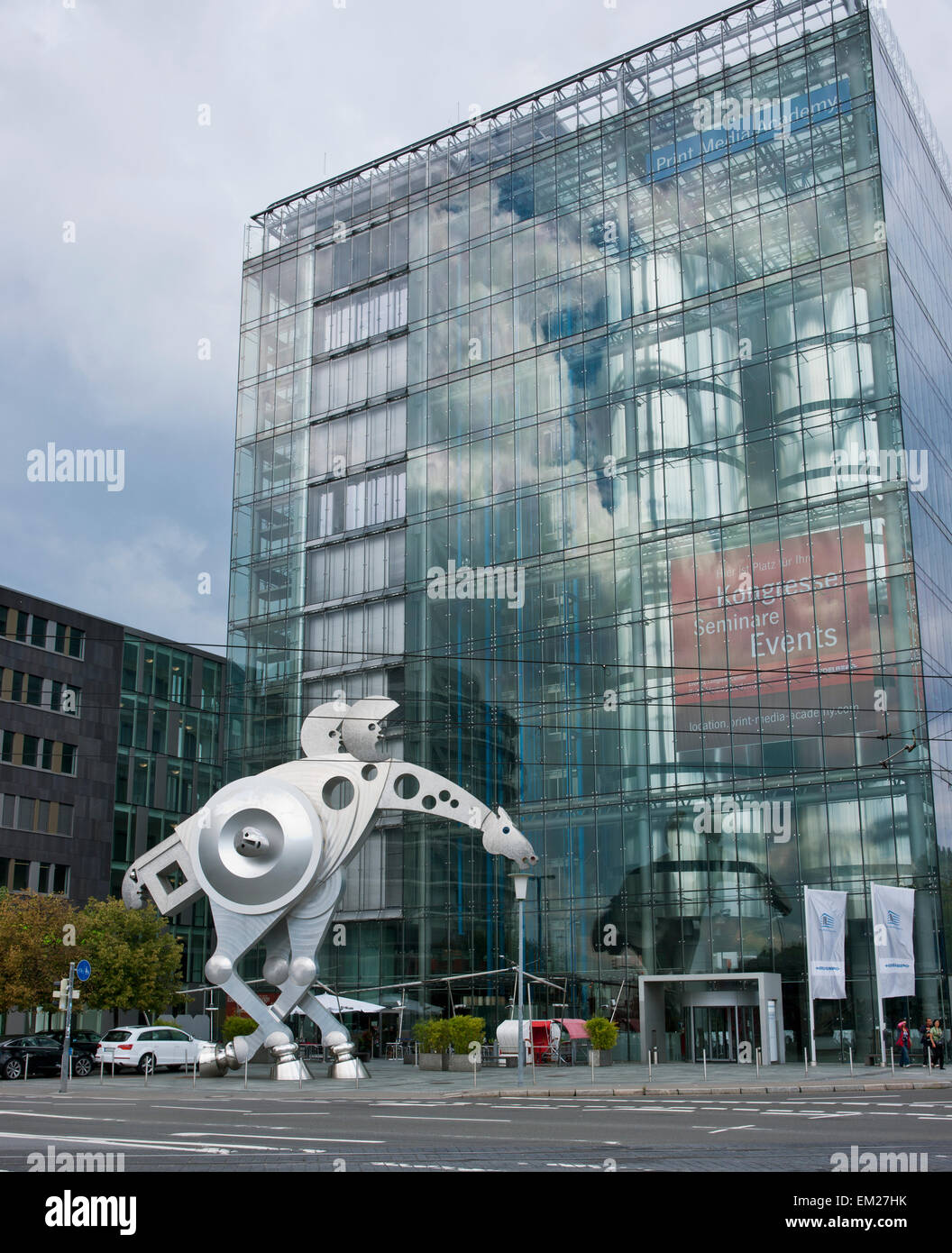 SPrinting Horse The World's Largest Horse Sculpture; Heidelberg BadenWurttemberg Germany Stock
