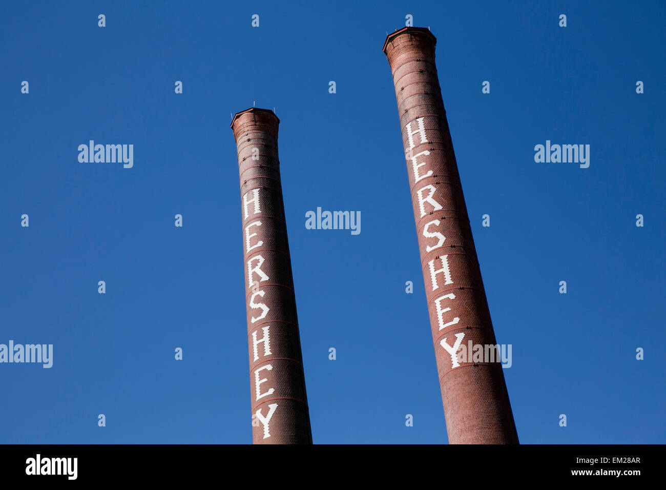 A view of the original Hershey Chocolate factory in Hershey