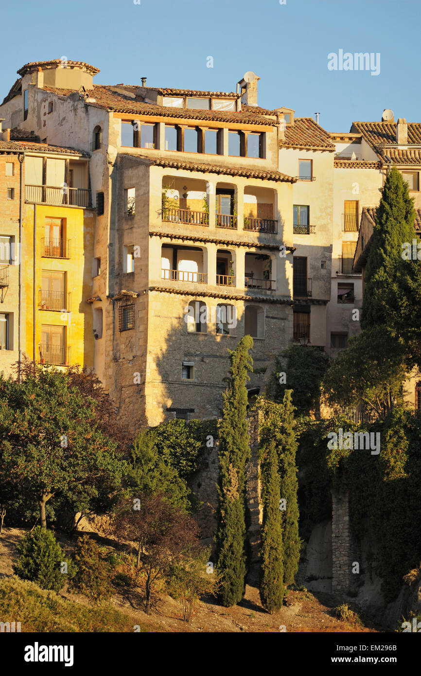 View Of The Old Buildings In The Old Part Of The City; Cuenca Castile-La Mancha Spain Stock Photo