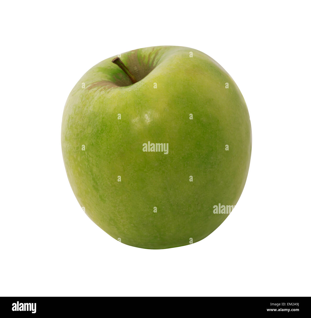 Green Apple on an isolated background. A great way to satisfy hunger and increasing vitality. Stock Photo