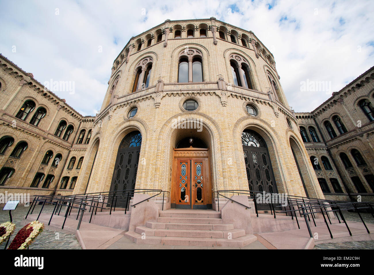 Norwegian Parliament; Oslo Norway Stock Photo Alamy