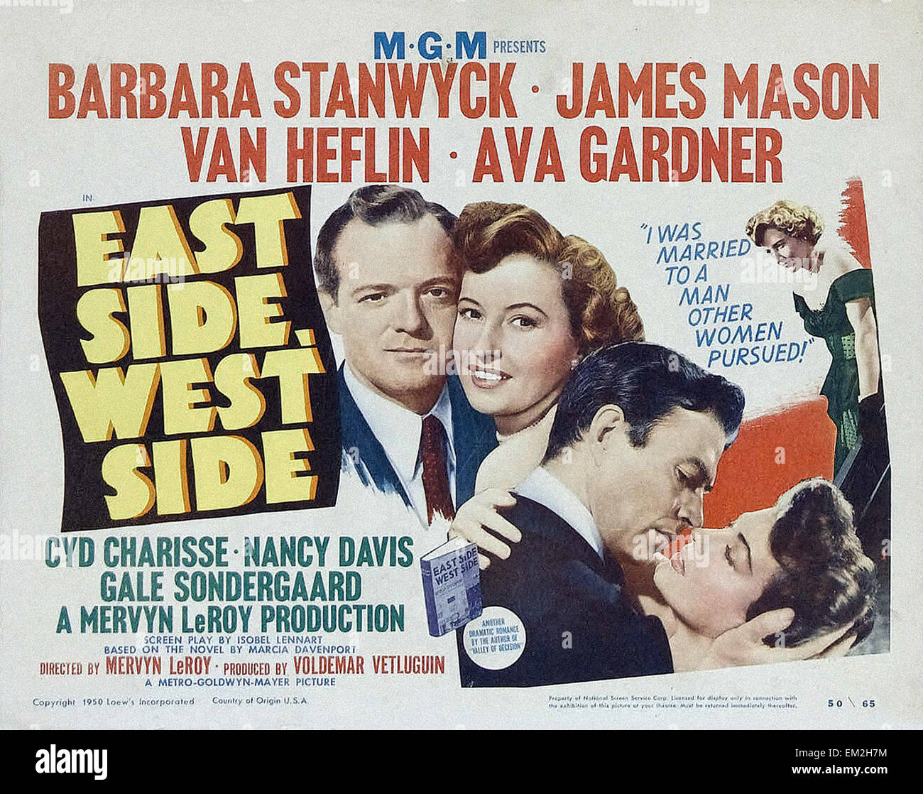 East Side West Side 1949 Movie Poster Stock Photo Alamy