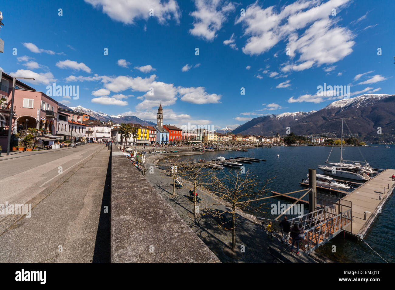 Ascona , Lake Maggiore , Ticino , Switzerland Stock Photo