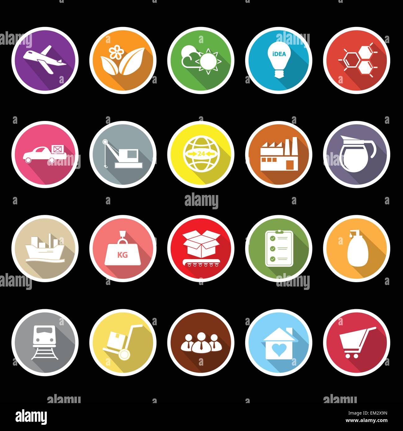 Raw material supply chain Stock Vector Images - Alamy