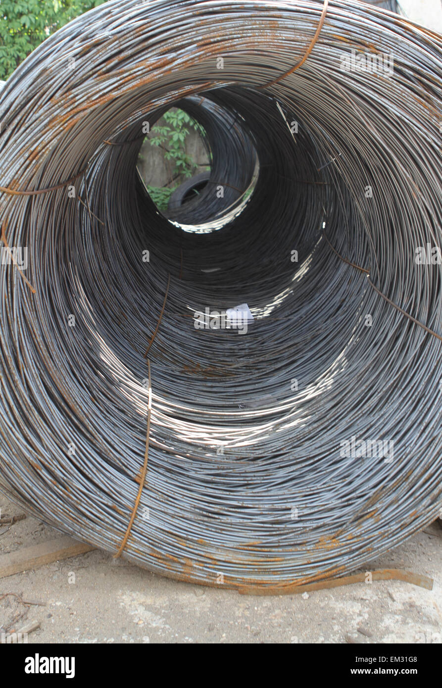 Fitting the basis of modern building structures, armature Stock Photo