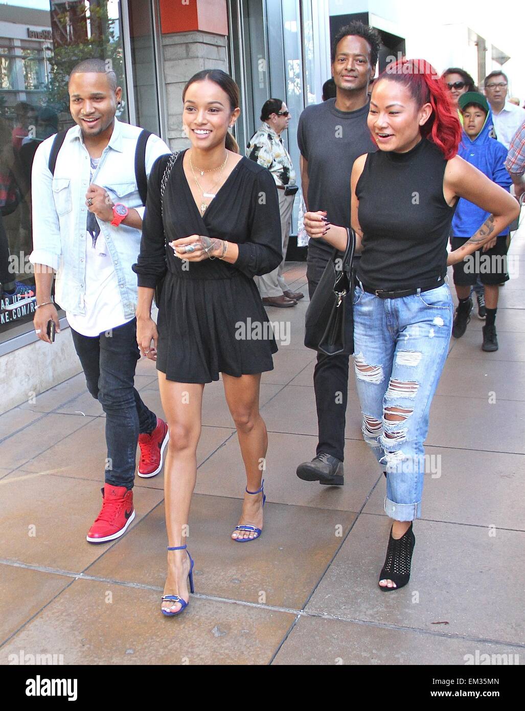 Karrueche Tran shops with friends at The Grove Featuring: Karrueche ...