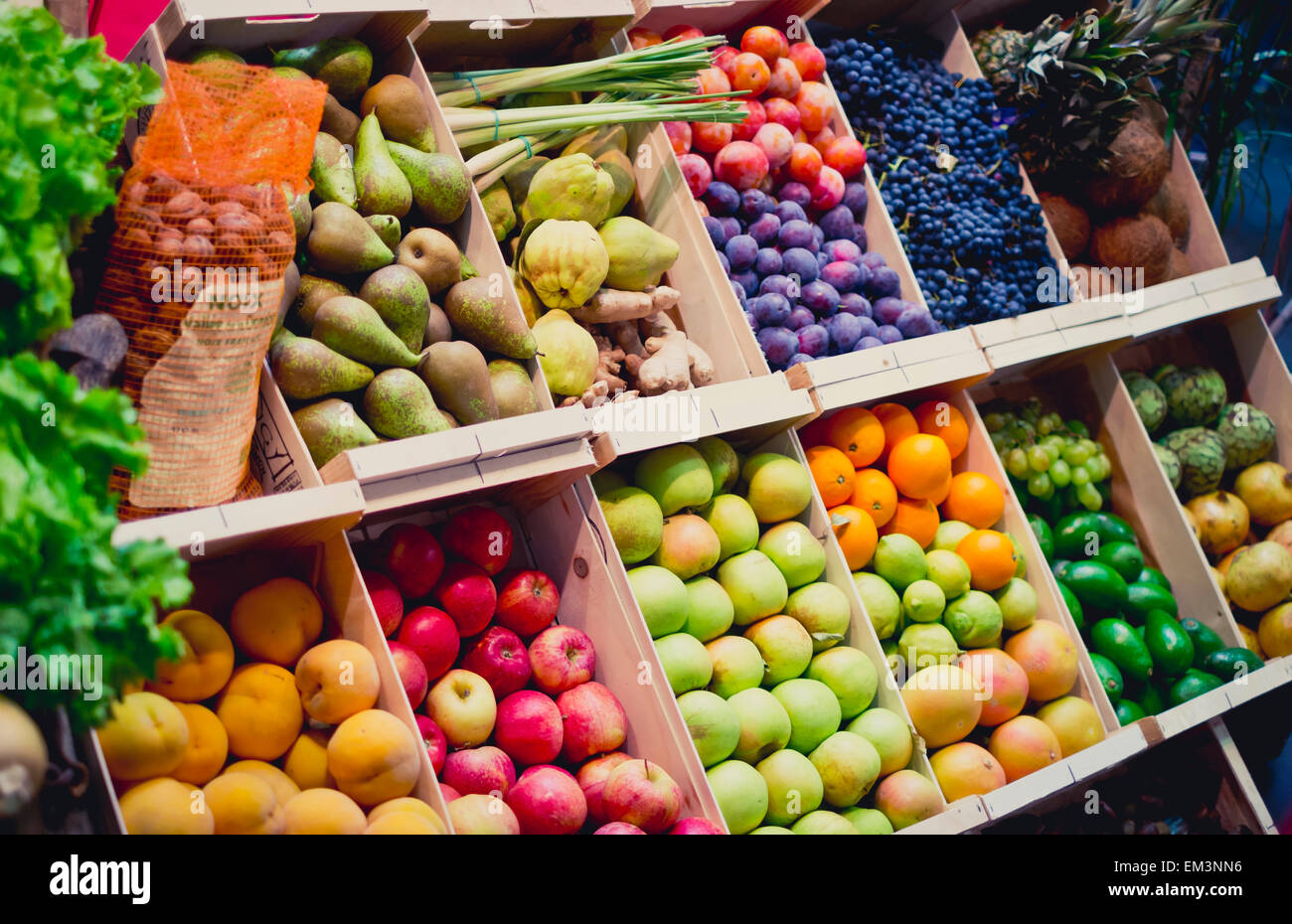 Fruits in a shop Stock Photo Alamy