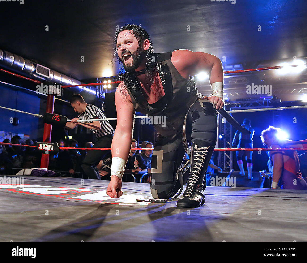 Insane Championship Wrestling (ICW) at Liverpool O2 Academy  Featuring: Atmosphere Where: Liverpool, United Kingdom When: 11 Oct 2014 Stock Photo