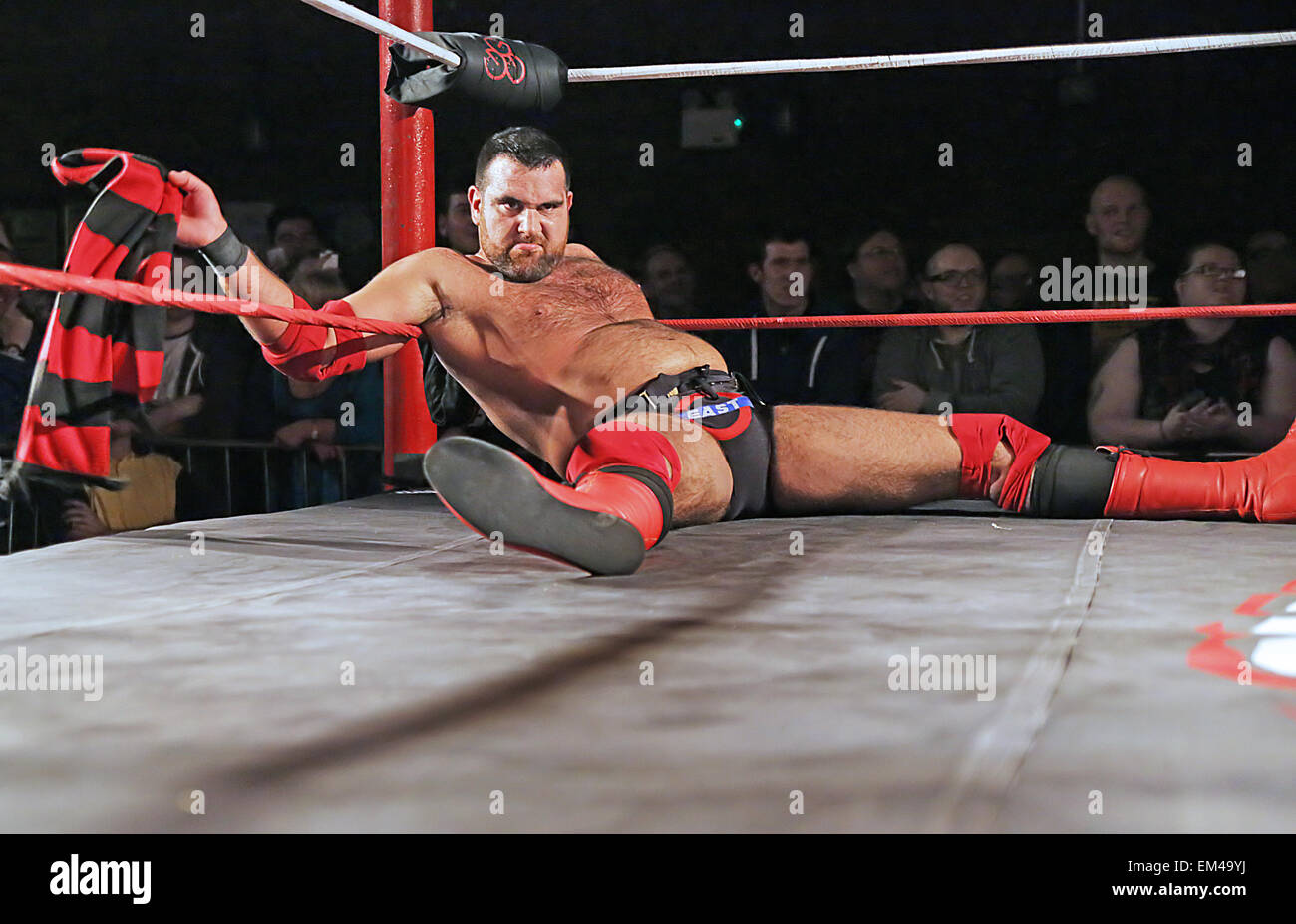 Insane Championship Wrestling (ICW) at Liverpool O2 Academy  Featuring: Atmosphere Where: Liverpool, United Kingdom When: 11 Oct 2014 Stock Photo