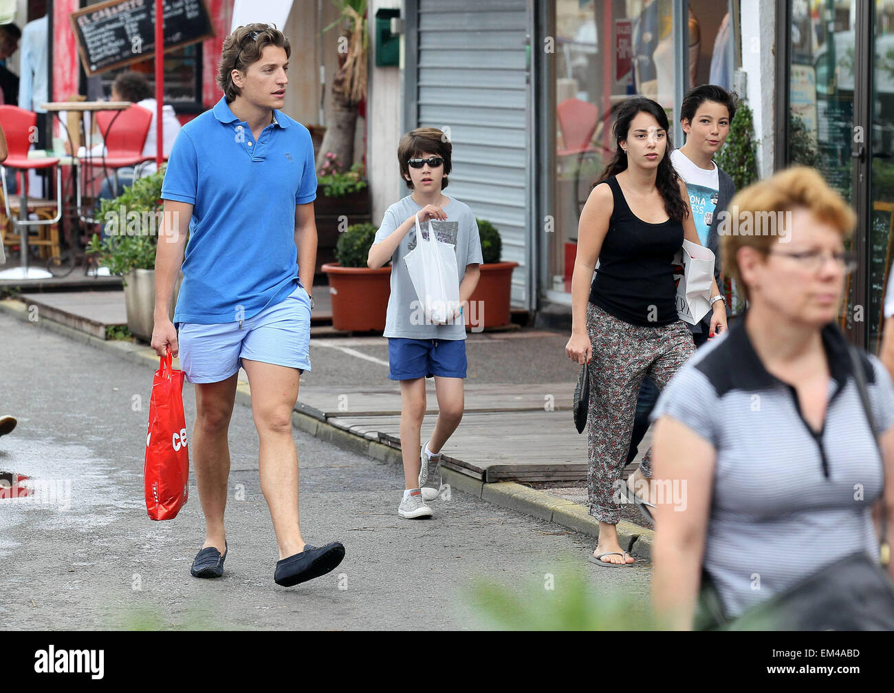 07.AUGUST.2011. SAINT TROPEZ JEAN SARKOZY AND HIS WIFE ...