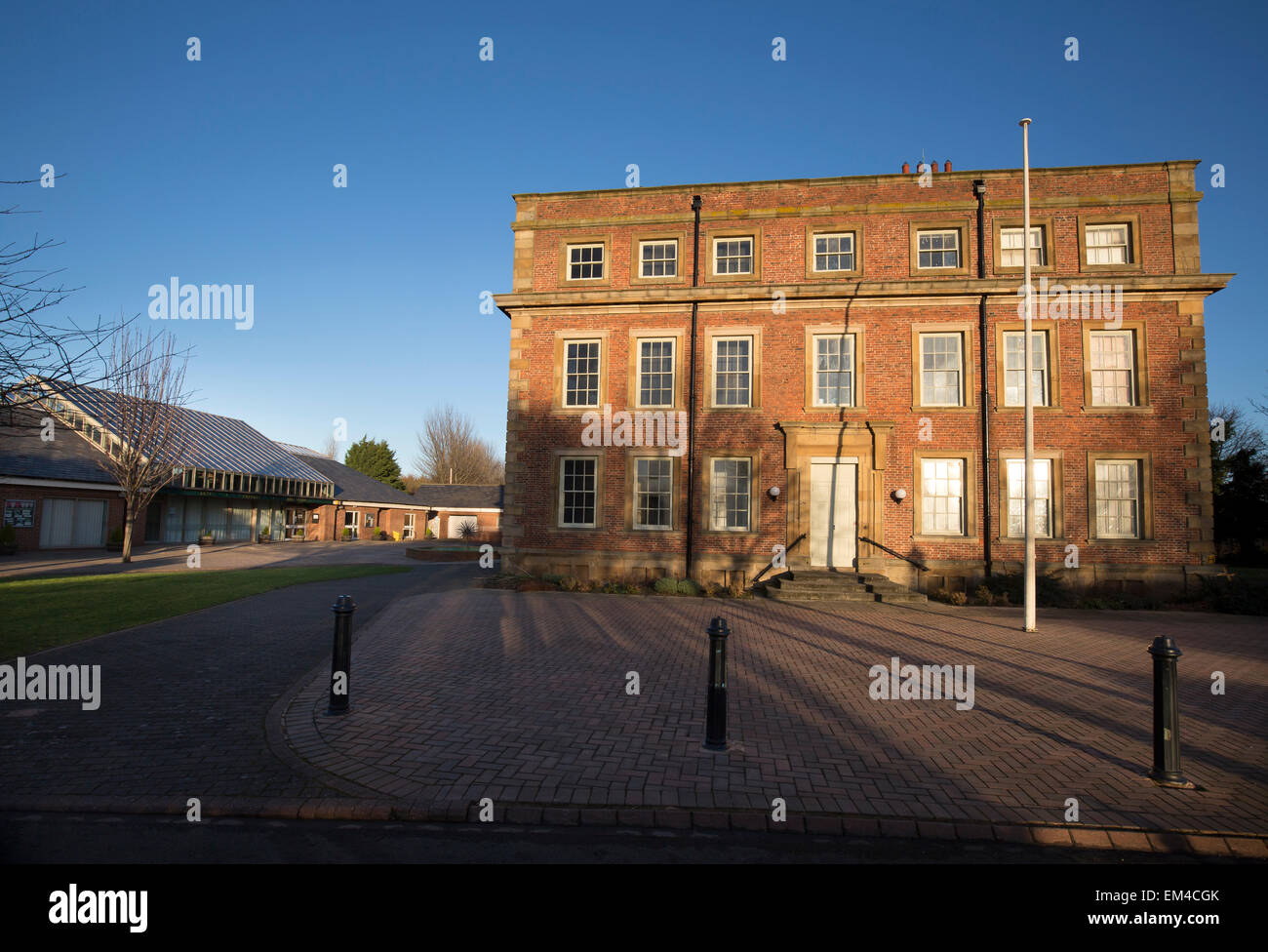 West Elevation, Kirkleatham Old Hall Museum, Redcar Stock Photo Alamy