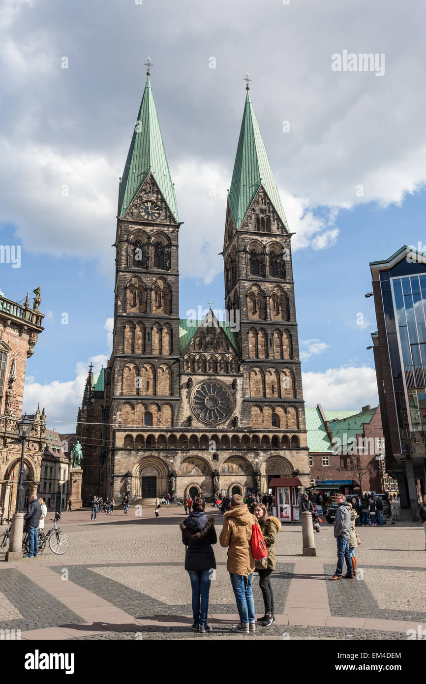 The Bremer Dom Cathedral in the city of Bremen, Germany Stock Photo