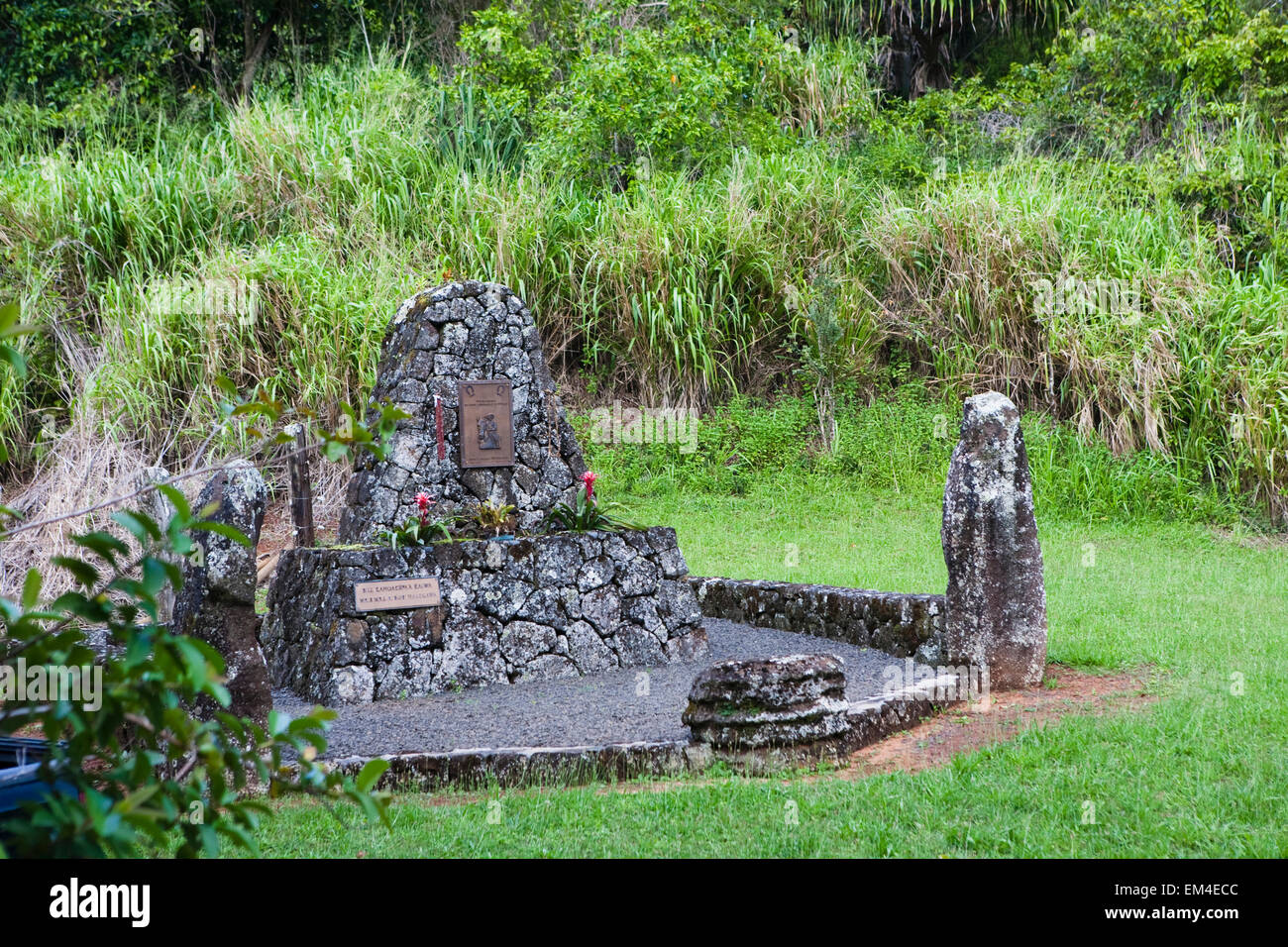 Spring Rice Monument Monument At The Top Of The Kipu Kai Area For Cowboy William Hyde Rice ...