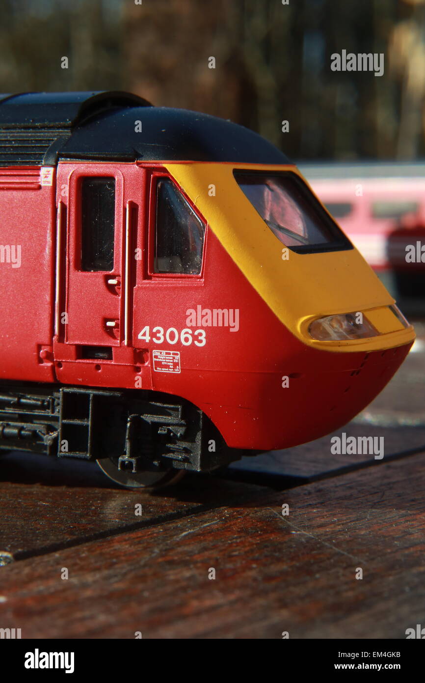 A series of images showing Model Railways, trains, wagons