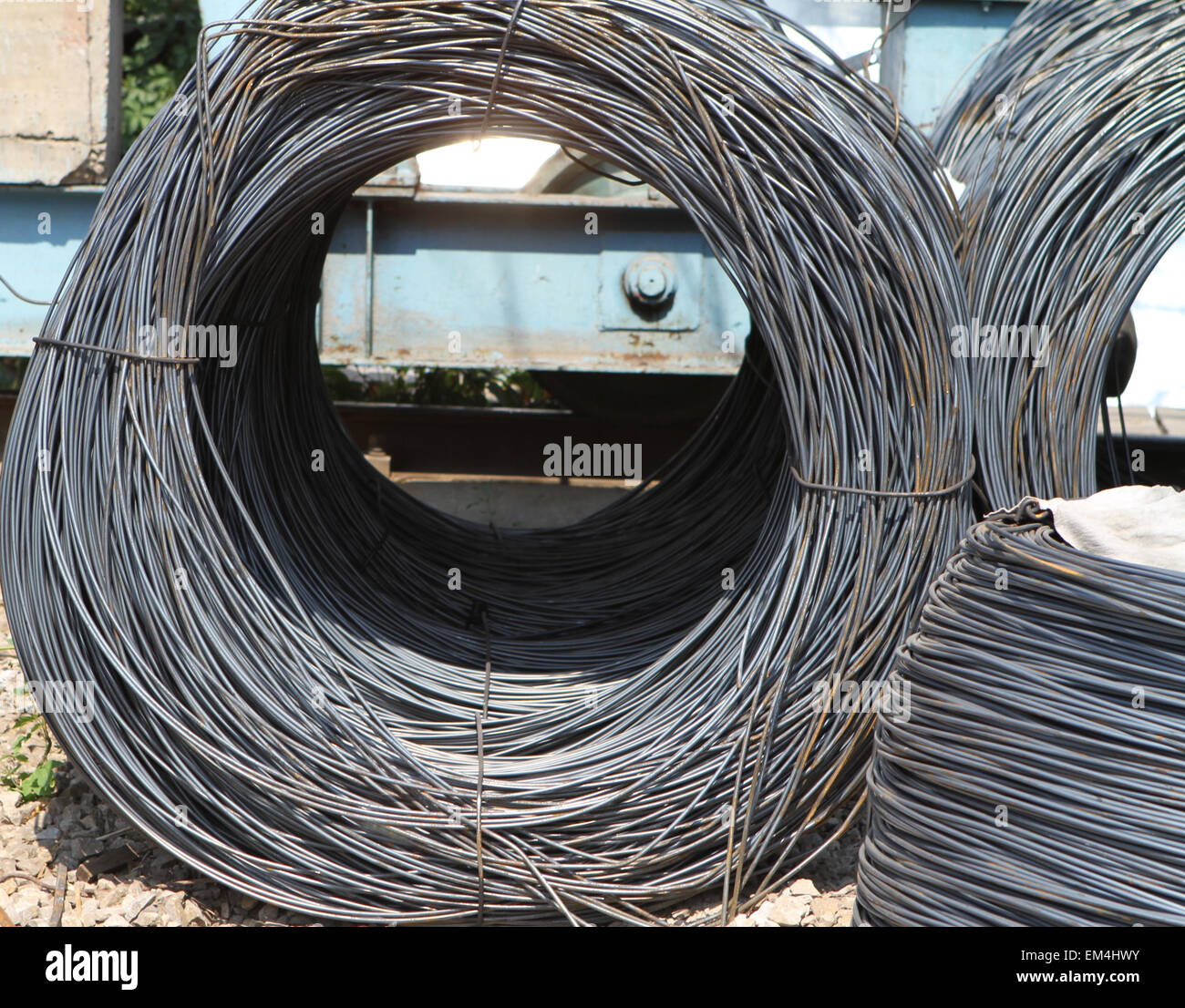 Fitting the basis of modern building structures, armature Stock Photo