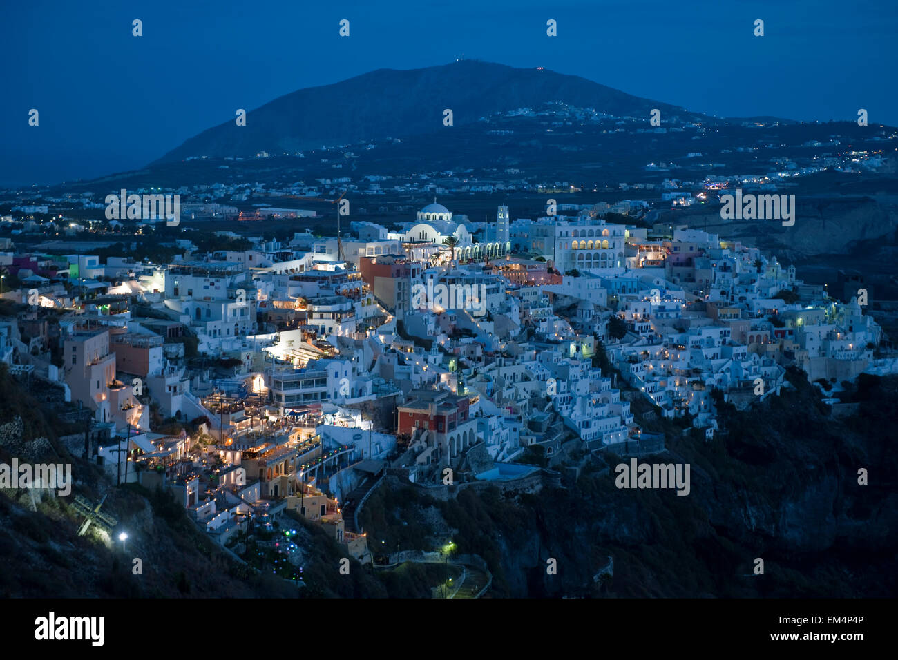 Griechenland Kykladen Santorini Fira Stock Photo Alamy