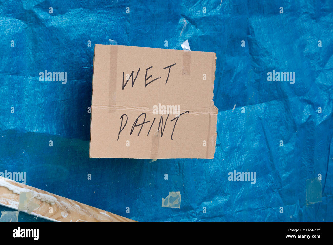 Wet Paint Stock Photo
