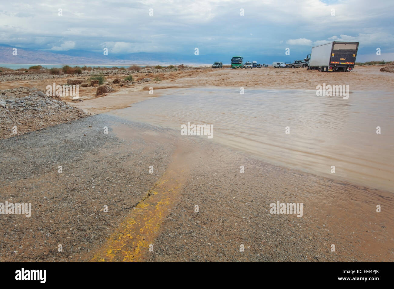 Washed Out Road; Jordan Valley Israel Stock Photo Alamy