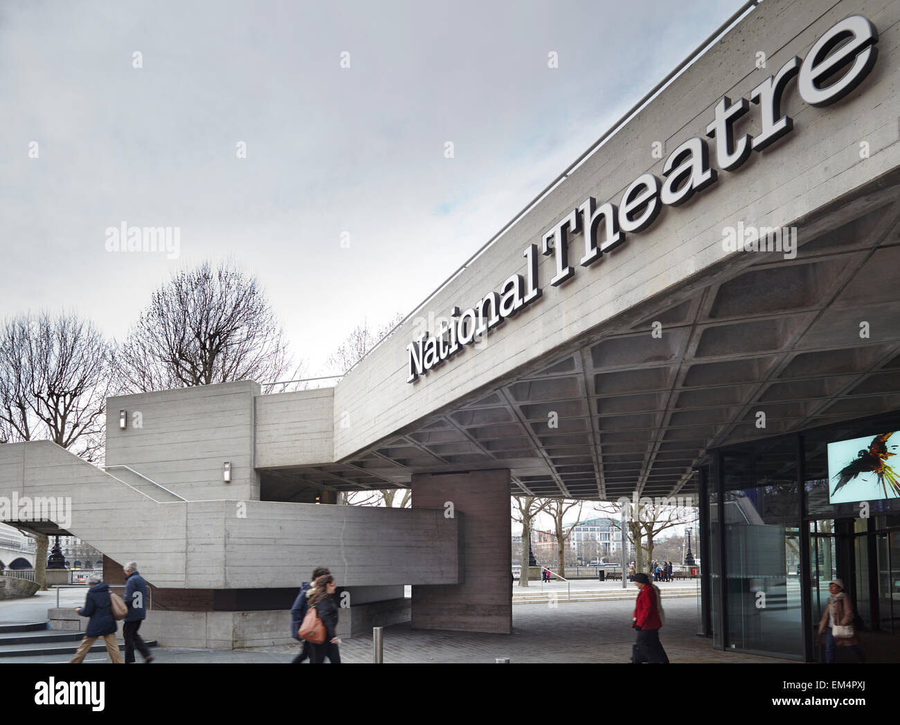 The National Theatre On Londons South Bank Stock Photo Alamy