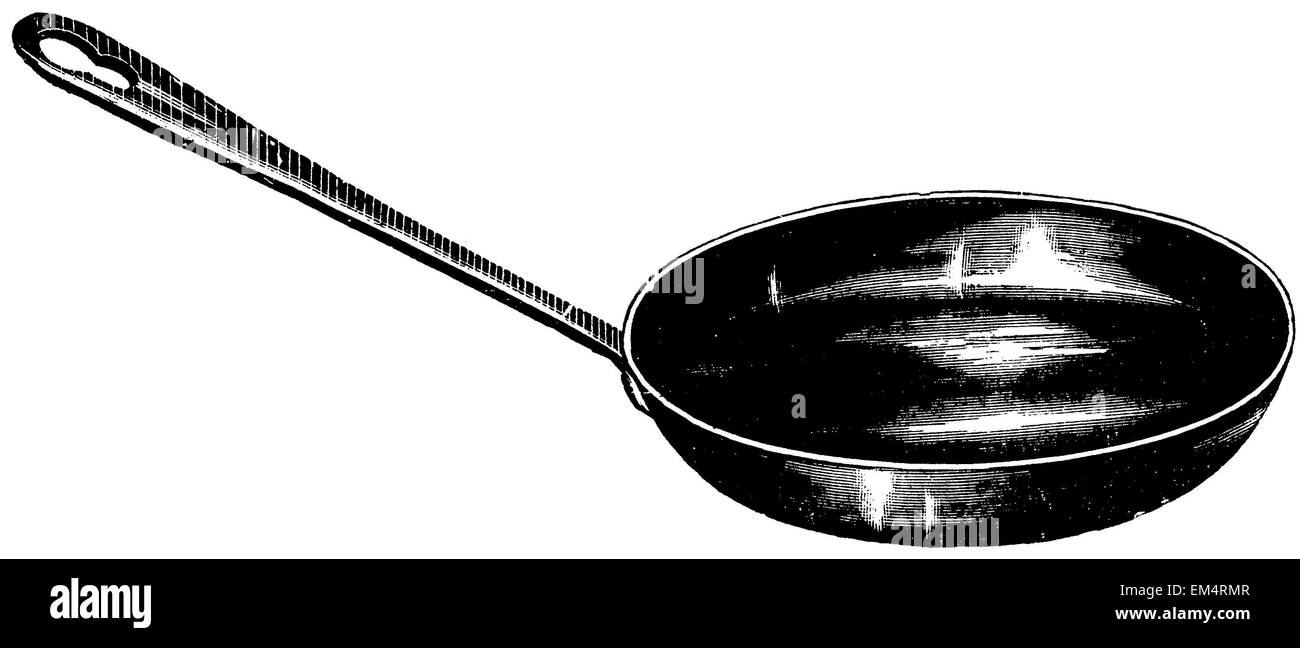 frying pan made of nickel Stock Photo Alamy